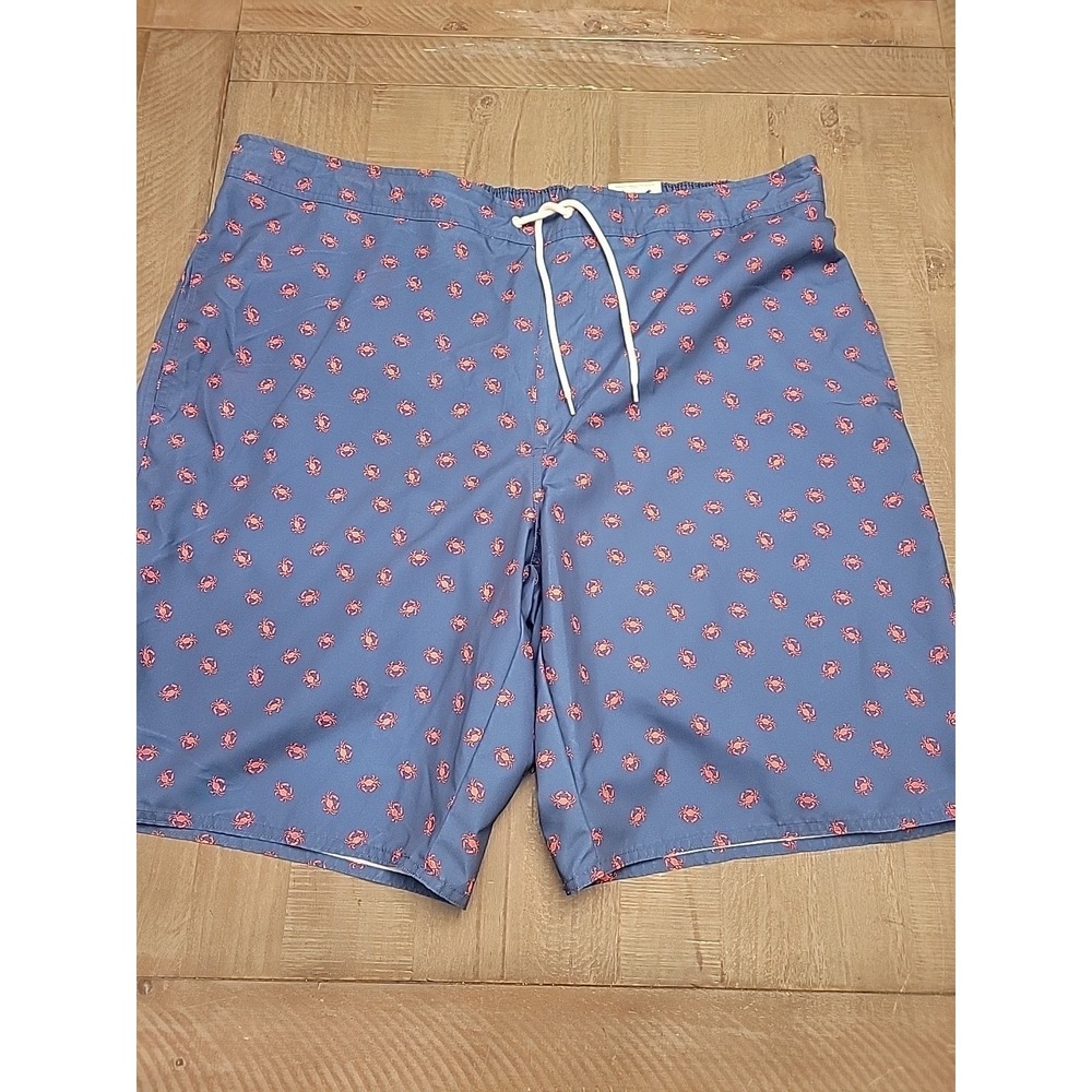 St John Bay Hydrochromic Swim Trunk Men's 3XLT NEW Nwt Crabs Strech Elastic‎